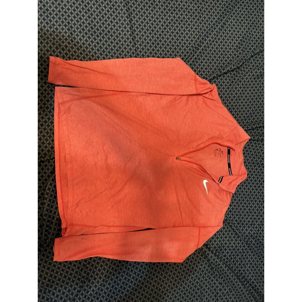 Nike Running Jacket Women's Medium Pink Quarter Zip